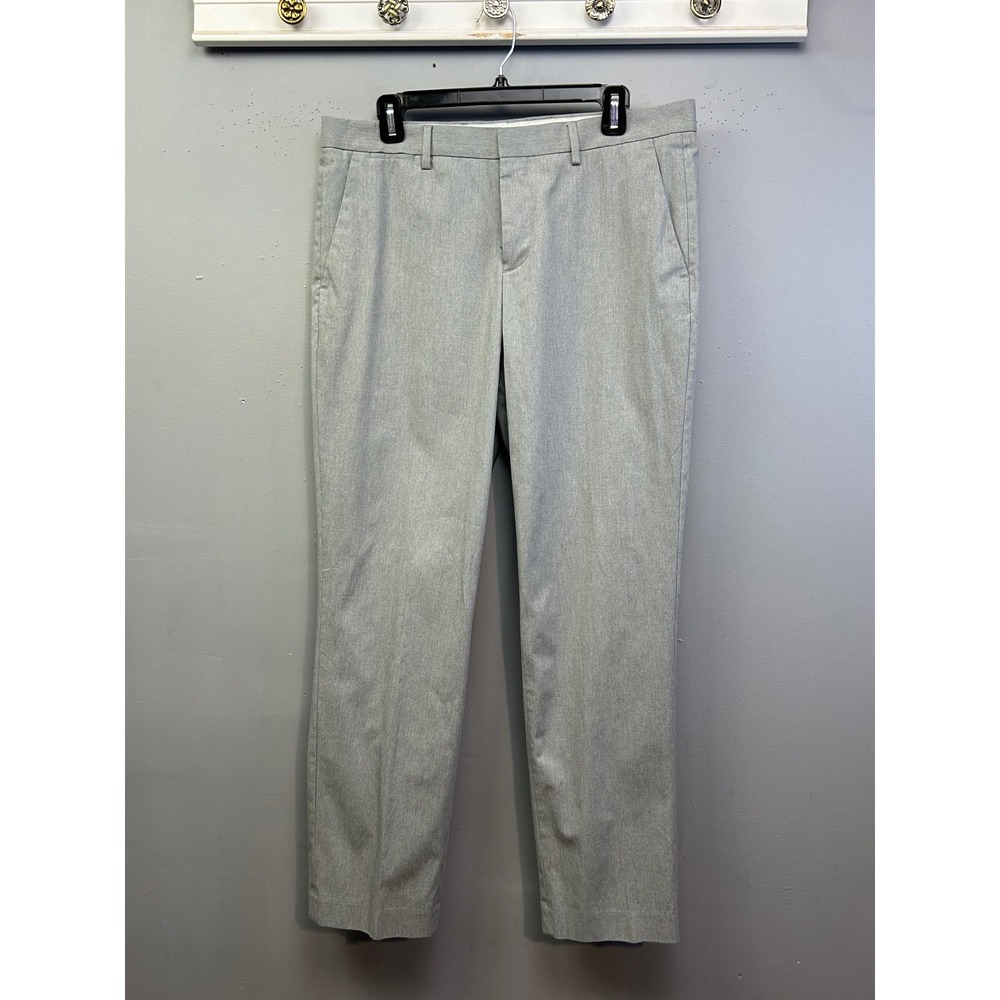Express Dress Pants Mens 33x32 Gray Photographer Slim Fit Cotton‎ Blend Stretch